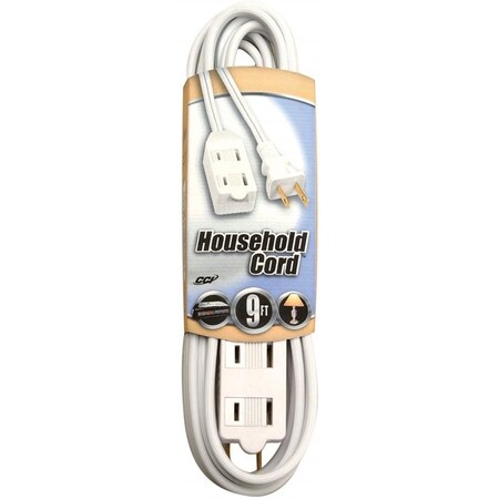 Southwire Indoor 9 ft. L White Extension Cord 16/2 SPT-2 94128901